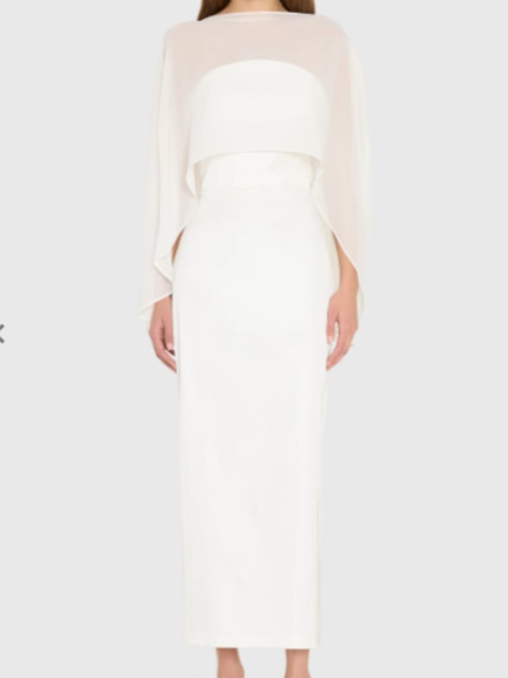 Amanda Uprichard Berkshire Midi Dress Ivory Size L (NWT)